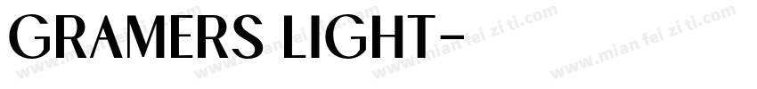 Gramers Light字体转换